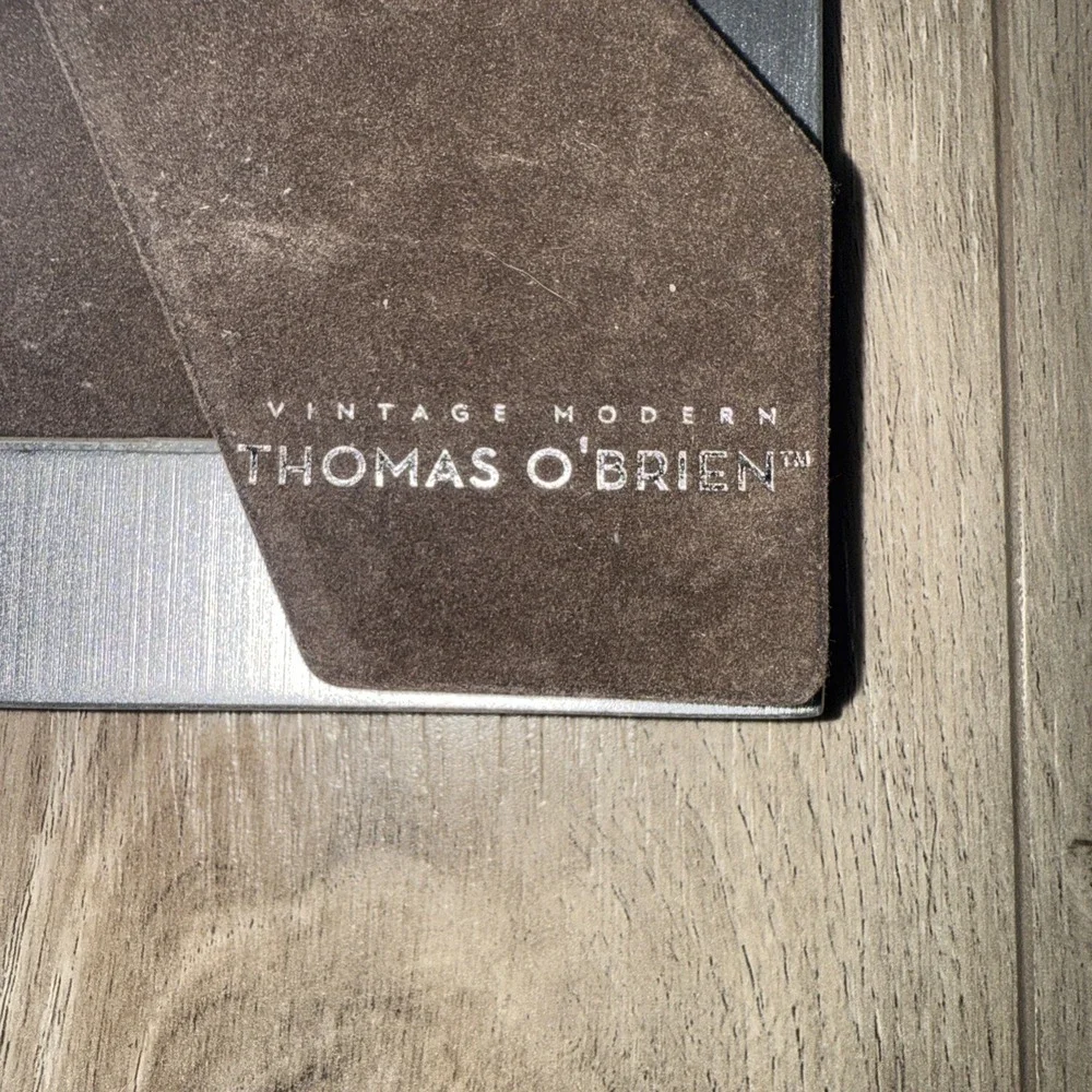 Vintage Modern Thomas O'Brien‎ Metal Silver Photo Frame 4x6